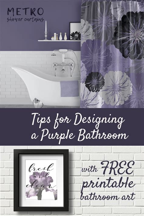 Purple Bathroom Wall Decor Best Home Design Ideas