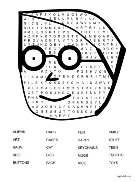 Free Word Search Download With Boy Character Free Word Search Boy