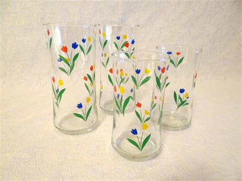 Vintage Libbey Jubilee Tulip Glasses Tulip Glasses Spring Etsy