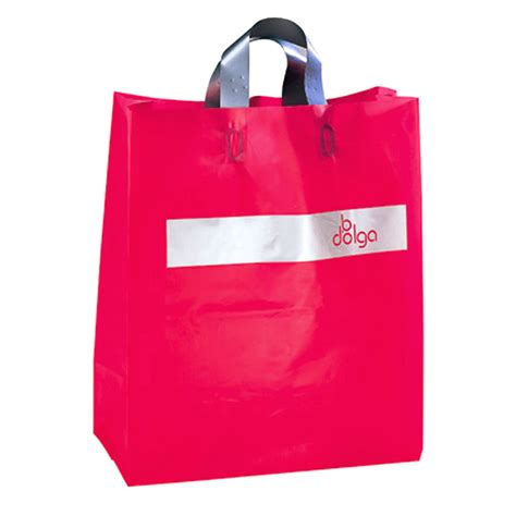 Soft Loop Handle Plastic Shopping Bags BÖrse Handbranding