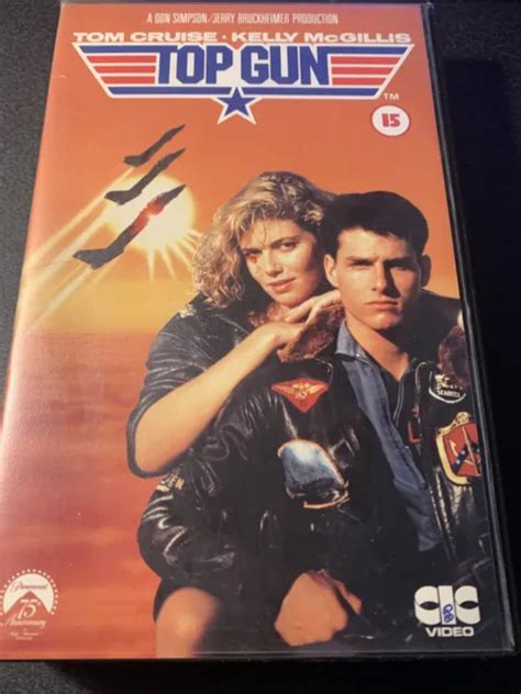 TOP GUN VHS SUR 1992 Tom Cruise Kelly McGillis Val Kilmer 8 95