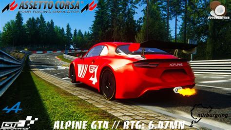 Alpine Gt By Acfl Btg Min N Rburgring Nordschleife Assetto