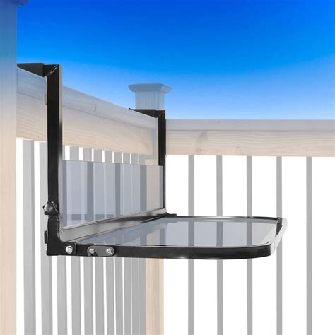 Folding Glass Rail Table by BWC | Deck table, Balcony decor, Deck railings