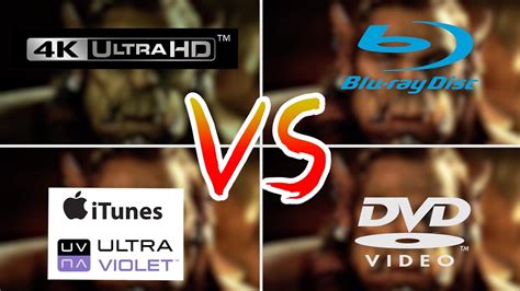 4k Vs 1080p Blu Ray Vs Dvd Vs Itunesultraviolet Review Comparison