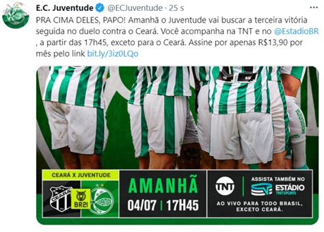 Ceará x Juventude onde assistir horário escalações e arbitragem