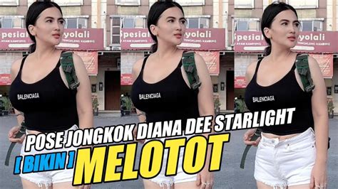 Dianna Dee Starlight Pose Jongkok Bikin Mata Nggak Fokus Melihat Tante