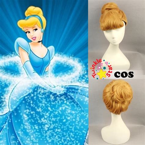 2015 Cinderella Cosplay Updo Wig Cute Wig For Princess Cinderella Women