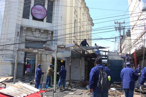 Desalojos En La Calle Rubén Darío Vendedores Y Empleados De Alcaldía