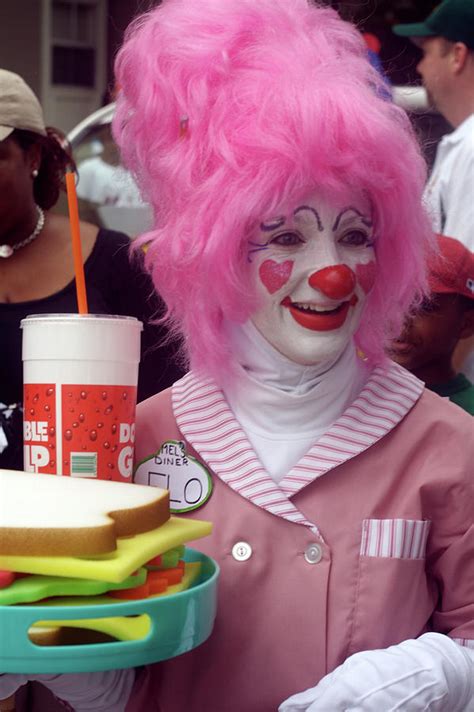 Clown With Pink Hair Photograph By Carl Purcell Pixels