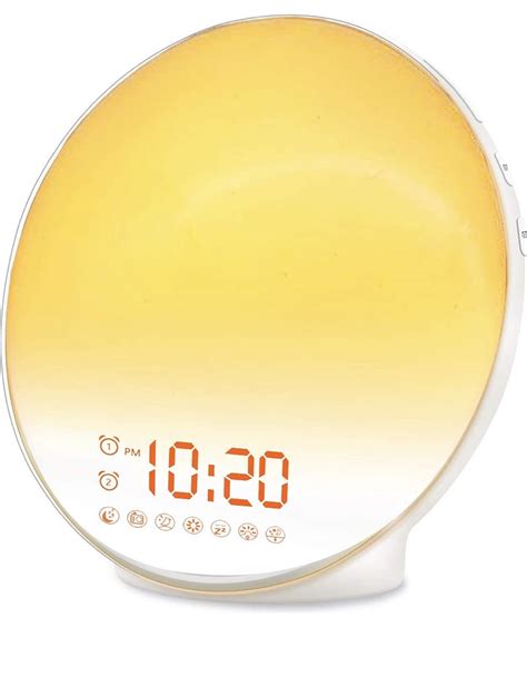 FITFORT Wake Up Light With FM Radio White AC 002 Furniture Home