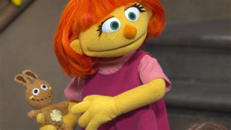 Newest Sesame Street Muppet Has Autism Meet Julia Cbs News