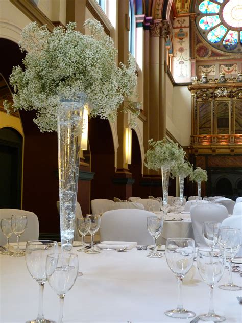 Gypsophila Cloud Table Display Eucalyptus Wedding Decor Wedding
