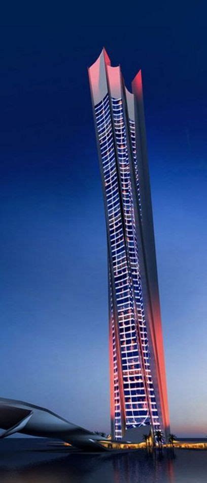 The Wave Tower Dubai Uae By A Cero Architects 92 Floors Height