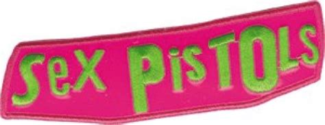 Sex Pistols Music Band Iron On Patch Pink With Green Logo Applique