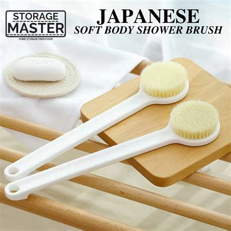 Japanese Back Skin Scrubber Massage Body Skin Care Brush Soft Shower