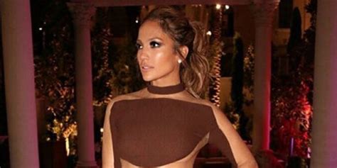Jennifer Lopez S Th Birthday Outfit Is Pretty Much A Naked Jumpsuit