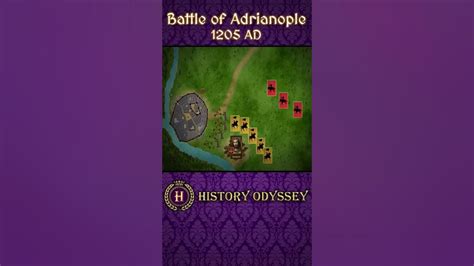 Battle Of Adrianople 1205 Ad Youtube
