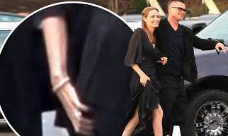 Angelina Jolie Flashes Her Infamous Jolie Leg And Spanks Brad Pitt S Butt At The Independent