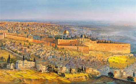 Painting Jerusalem A City On Seven Hills Jerusalem Gold Art