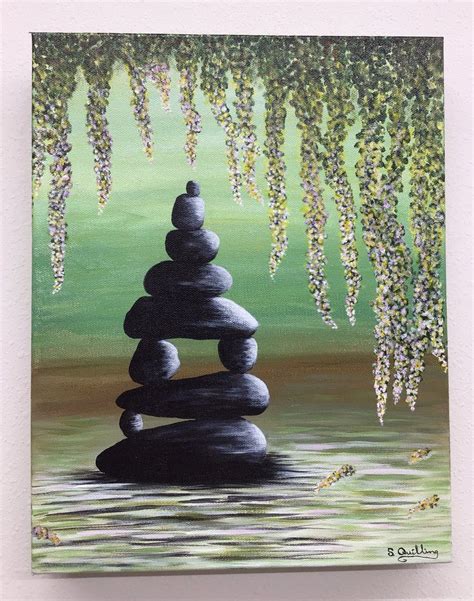 Acrylic Painting Zen Rocks Acrylic Painting Zen Rock Painting