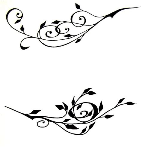 Rose Vine Drawing Designs Clipart Best