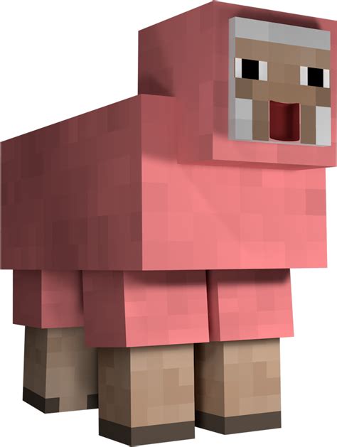 Download Minecraft Sheep Png Minecraft Pink Sheep Png Full Size Png