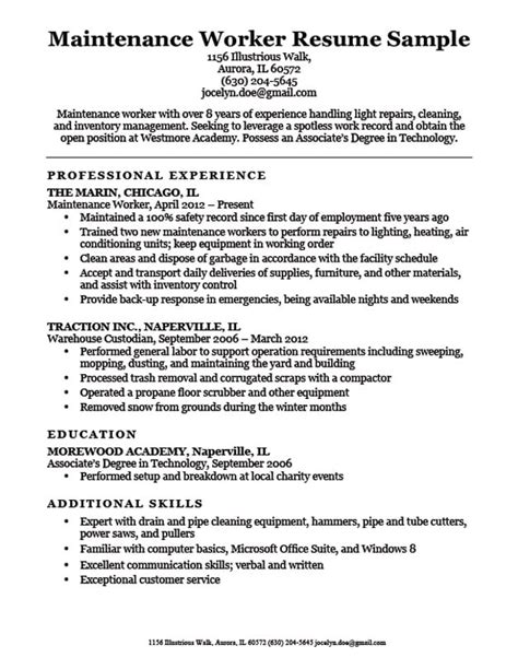 Making A Great Maintenance Manager Resume Template In 2023 Templatelab