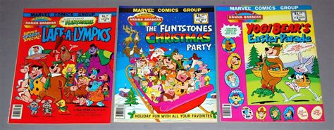 Funtastic World Of Hanna Barbera 1 2 3 Marvel Treasury 3pc Comic Laff
