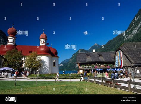 St Bartholomews Church Koenigssee Lake Berchtesgadener Land
