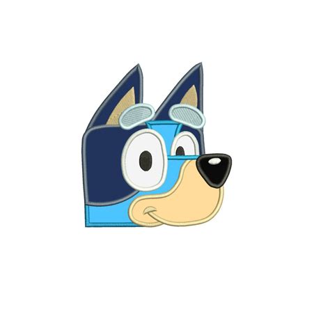 Bluey The Dog Peeker Applique Design