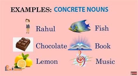 What Are Concrete Nouns And Abstract Nouns In English Studywindows