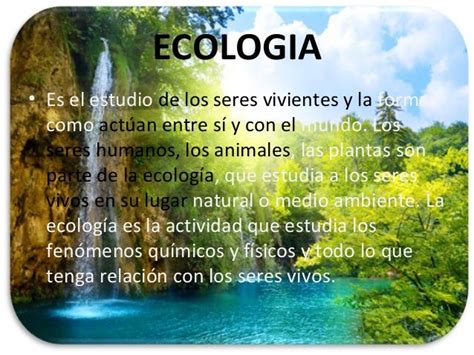 Ecologia General Bienvenida