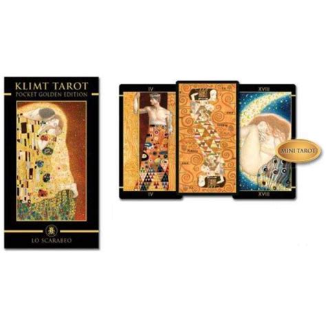 Golden Tarot Of Klimt Mini Tarot Deck Travel Size Tarot Cards