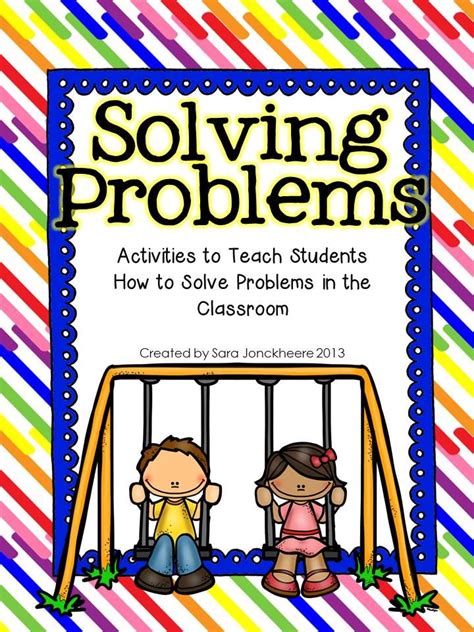 Back To School Freebie Activities To Teach Problem Solving Includes