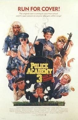 It is the first of six sequels in the police academy series. Police Academy 3: Back in Training - Wikipedia