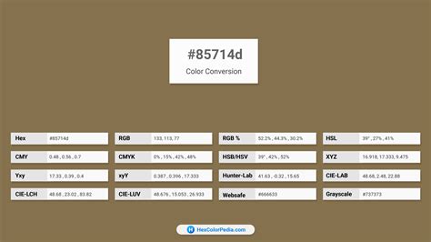 Pantone 872 C Hex Color Conversion Color Schemes Color Shades