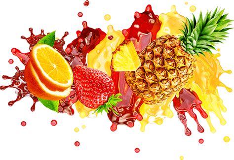 Tasty Mix Fruits Illustration Slice Png Pngfreepic