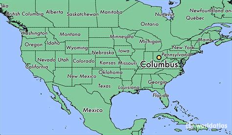 Where Is Columbus Oh Columbus Ohio Map