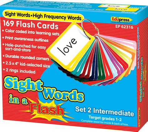 This product is included in the ultimate photography bundle! Sight Words in a Flash Cards Grades 1-2 - TCR62316 | Teacher Created Resources