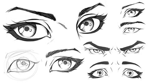 Draw the eyes, mouth, and ears. How to Draw Comic Style Eyes - Step by Step | Robert ...