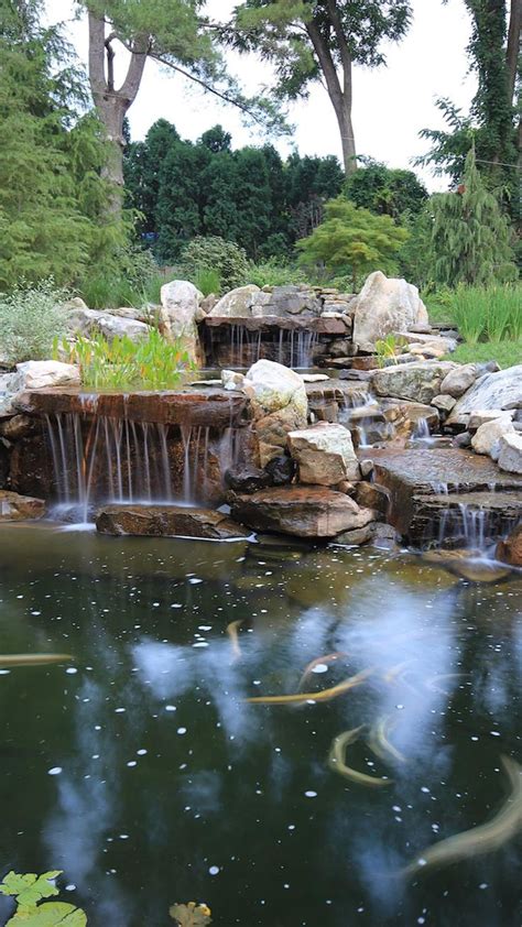 Awesome Water Pond Ponds Backyard Garden Pond Design Pond Waterfall