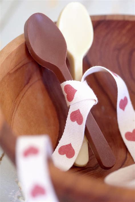 Chocolate Spoons Tied With Ribbon Photograph By Luka Fine Art America