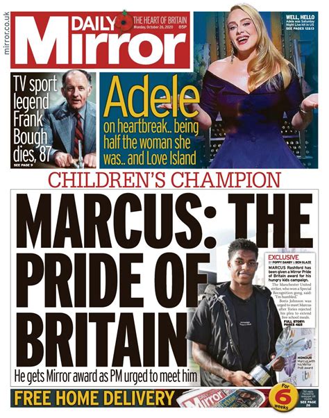 daily mirror uk october 26 2020 newspaper get your digital subscription