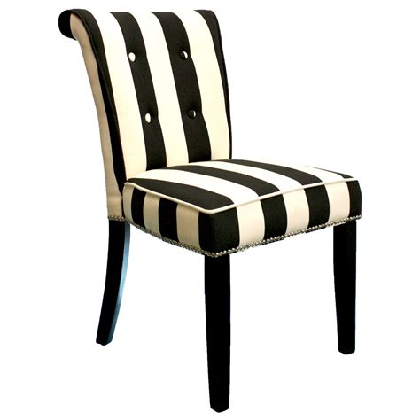 Save 15% on select furniture with code save15. Anneau Dining Chair - Black/White Stripe - At Home | At Home