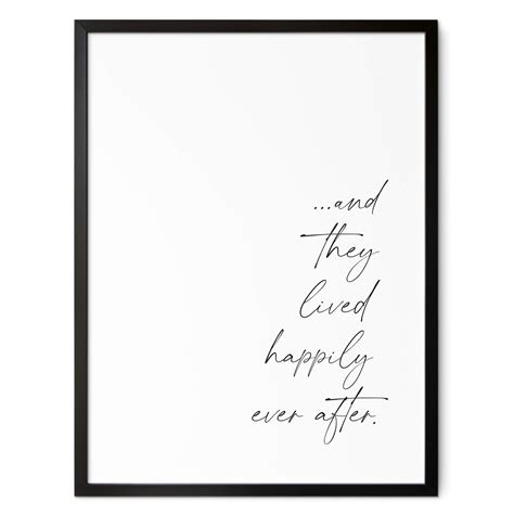 Poster And They Lived Happily Ever After Wall Artnl