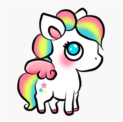 Download Kawaii Unicorn Sticker Stickers Cute Colors Picture Funny