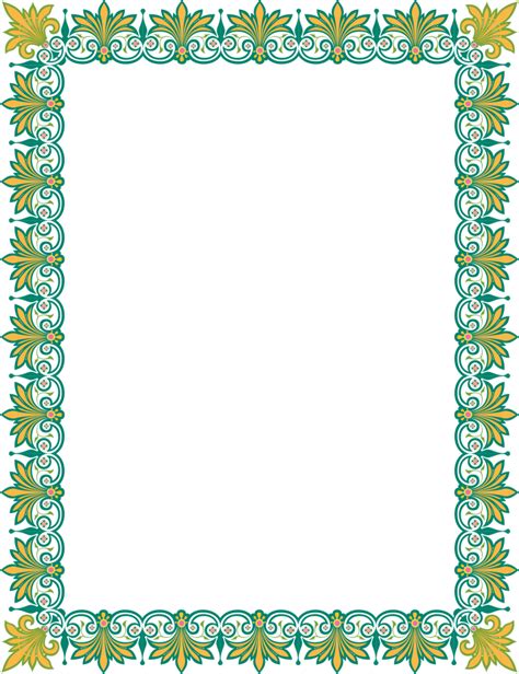 Islamic Background Frame With Luxury Design Download Png Image