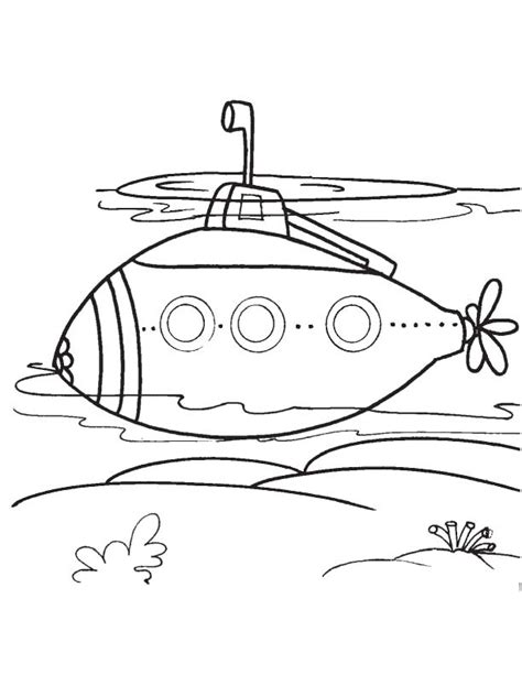 Drawing Submarine 137731 Transportation Printable Coloring Pages
