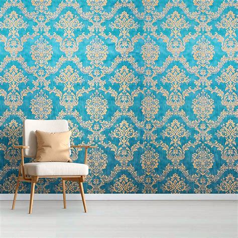 Royal Damascus Wallpaper Premium Living Hall Bedroom Home Wallpaper