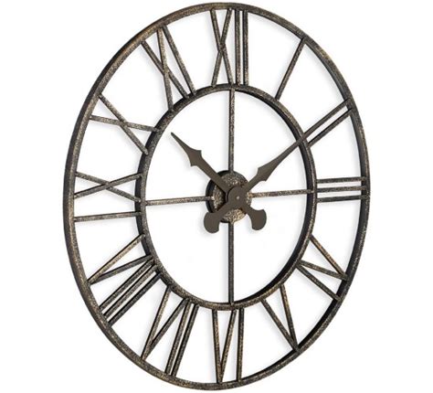 Rustic Weathered Wall Clock Black Country Metalworks